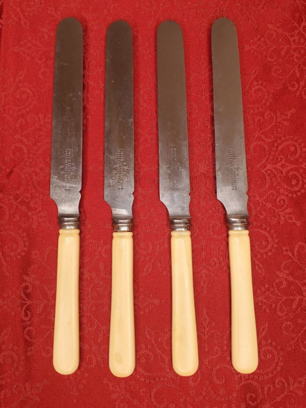 Antique Joseph Rodgers & Sons Royal VR Warranted 10.5" Dinner Flatware